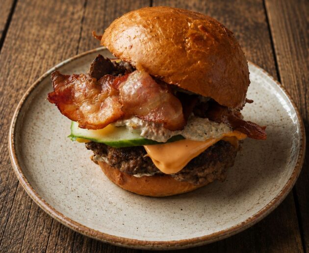 Hamburger gombakrémmel