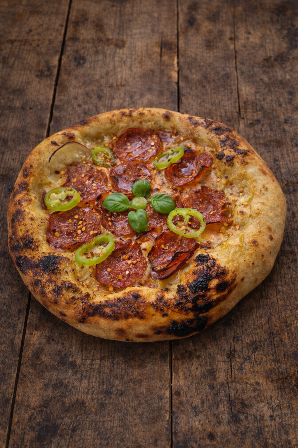 Pizza Picante sárga paradicsommal