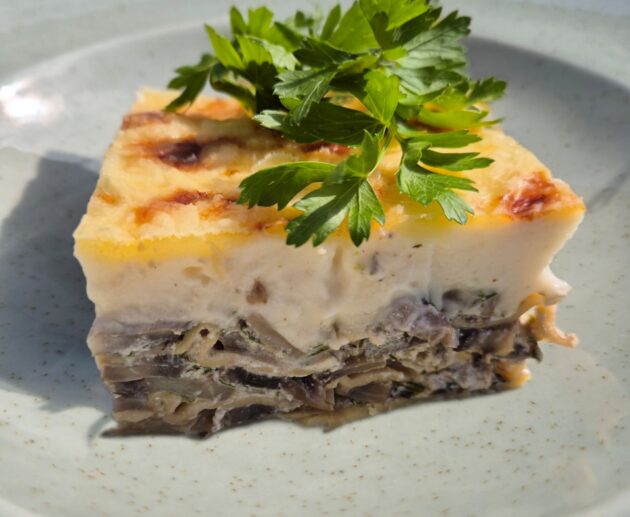 Gombás lasagne