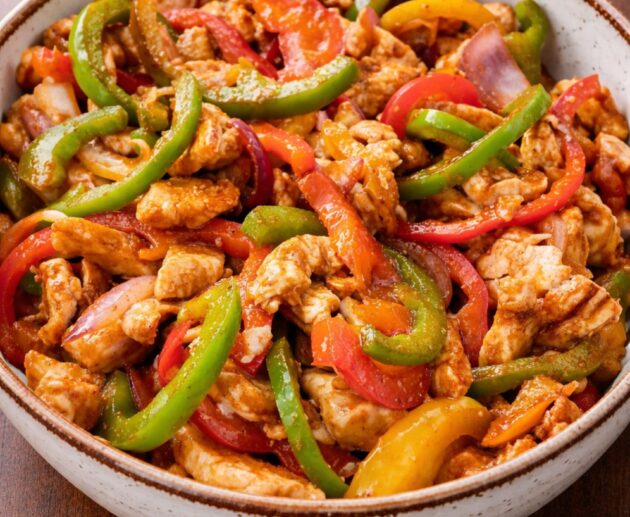 Authentic chicken fajitas