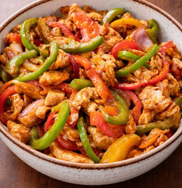 Authentic chicken fajitas