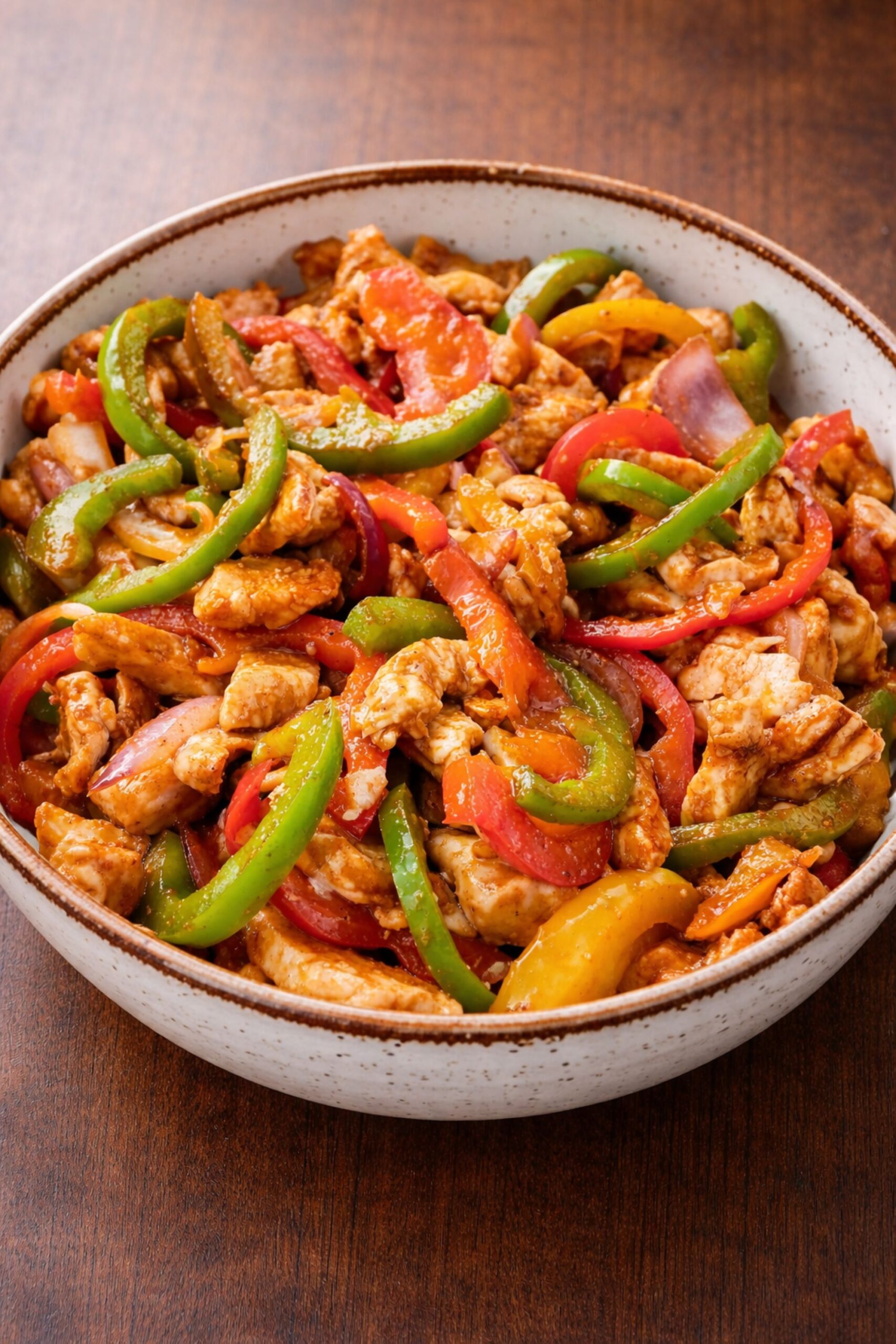Authentic chicken fajitas