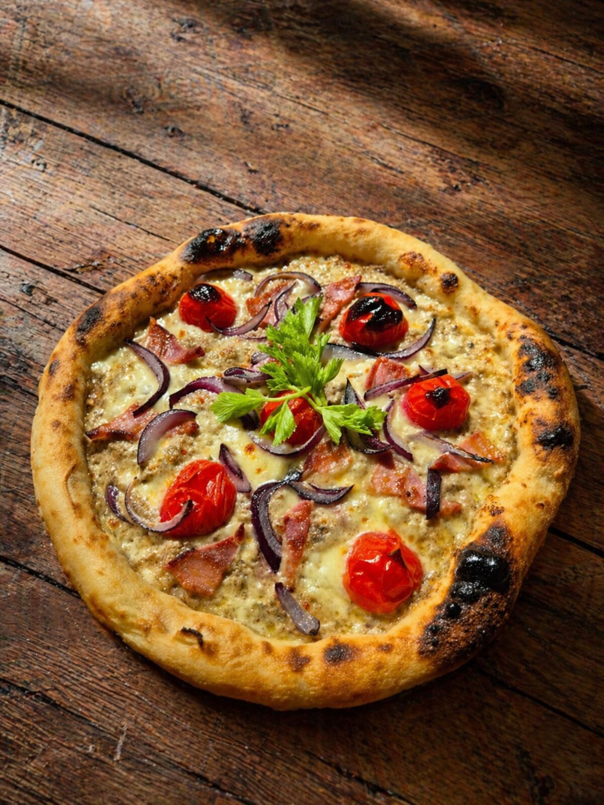 Kolozsvári szalonnás pizza