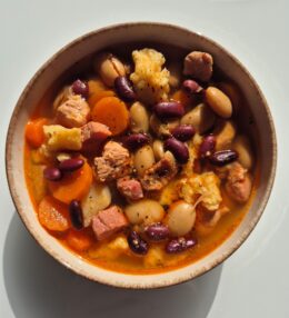 Smoked Pork Bean Goulash with Ham Broth (Traditional Hungarian Recipe)