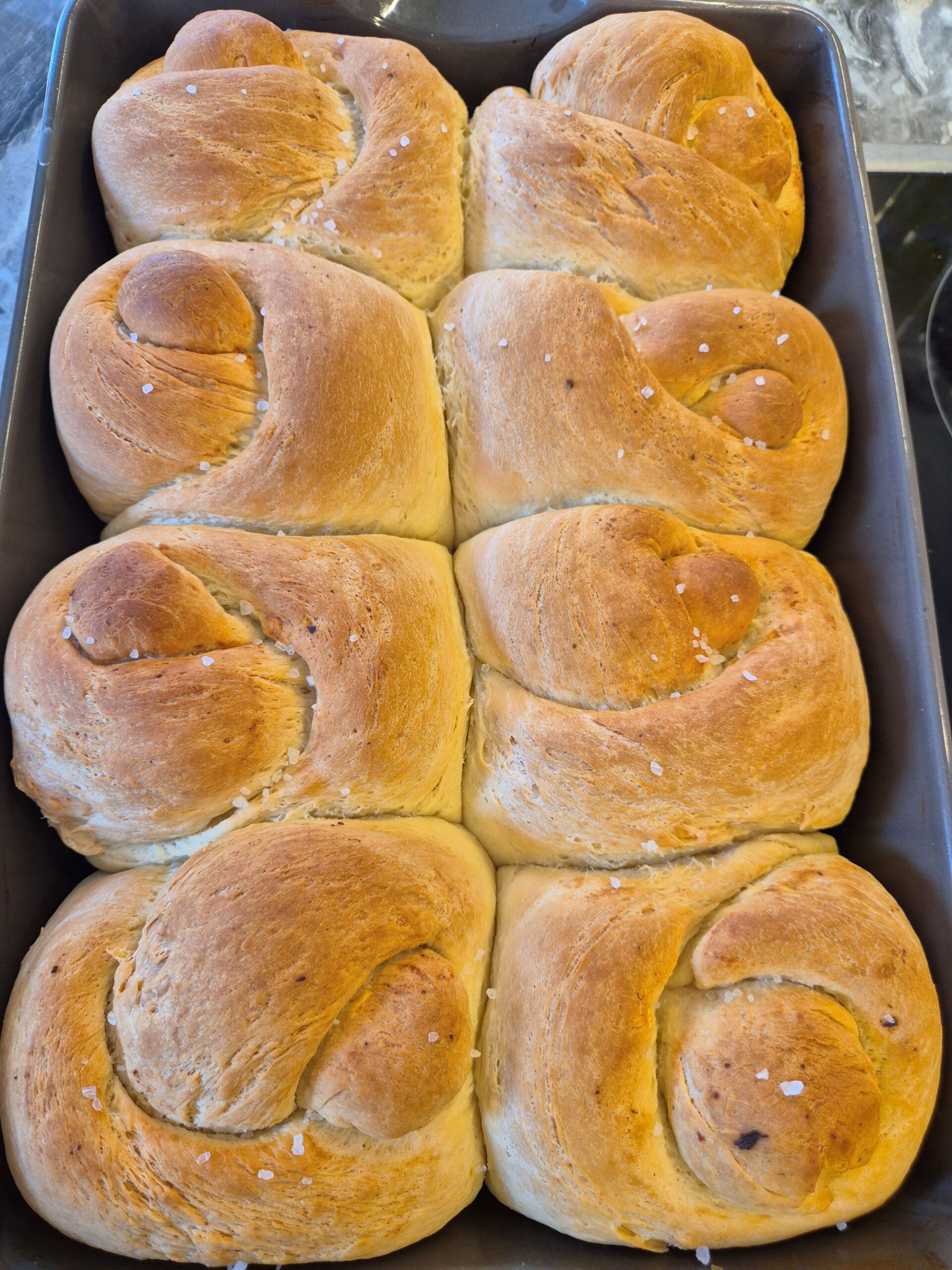 Sváb knédli tepsiben