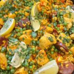 csirkés-chorizós paella