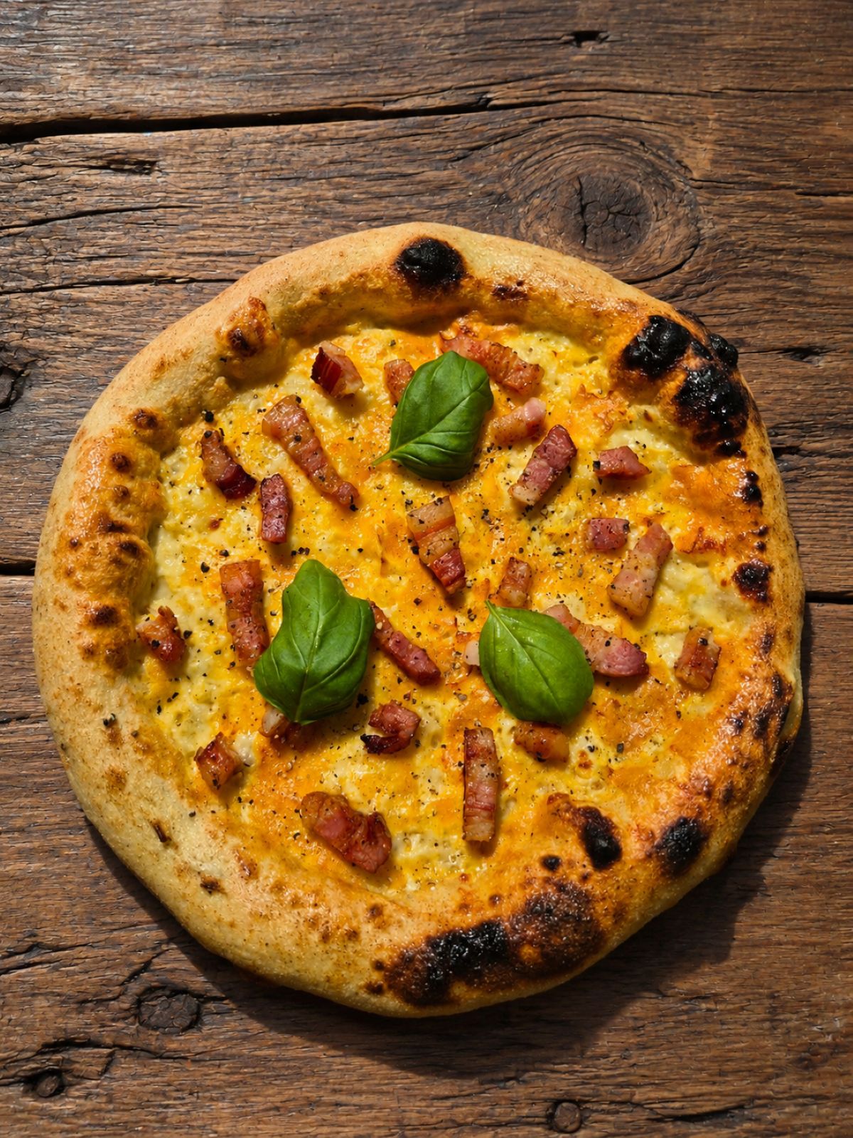 Carbonara pizza
