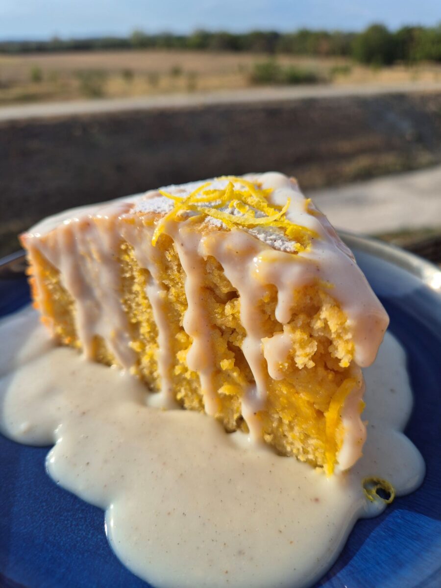 Citromos polenta torta
