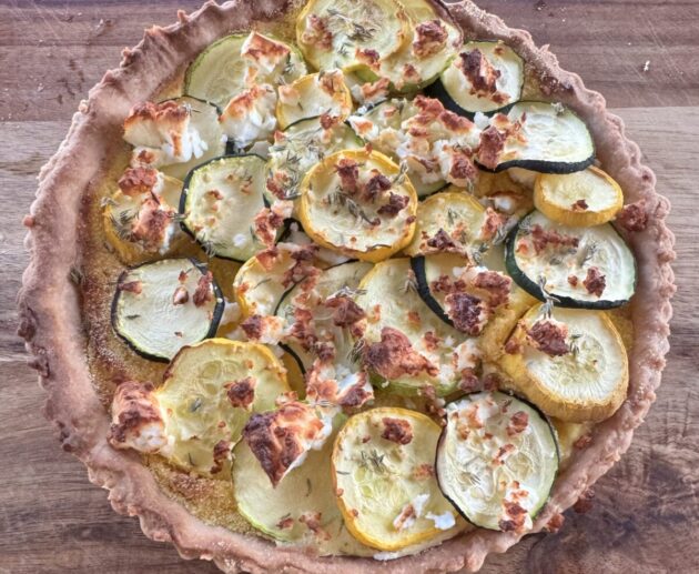 Cukkinis tarte
