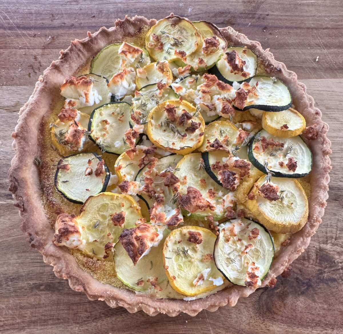 Cukkinis tarte
