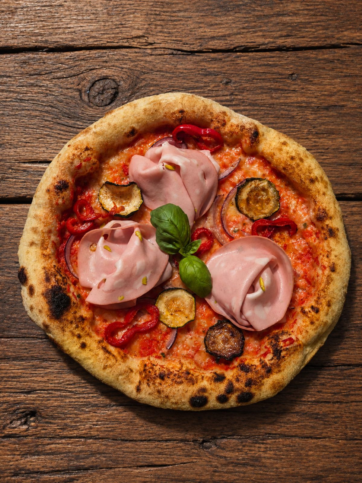 Mortadellás pizza